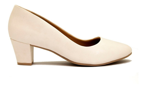 Zapatos Clásicos Mujer Cuero Ecológico Blanco Ramarim Taco 5