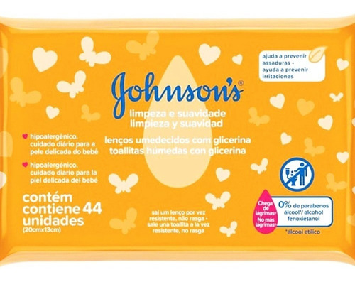 Johnson's Baby Kit X6 Toallitas Humedas Limpieza Suavidad