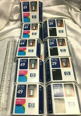 Hp Inkjet Print Cartridge Lot Of 9 Expired 49 Tri-color, Aac