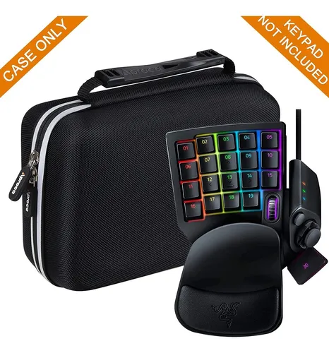 Funda Rigida Negra Con Cierre Para Razer Tartarus V2 Gaming