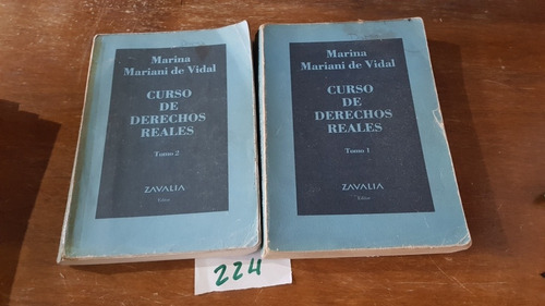 Curso De Derechos Reales Tomo 1 Y 2 - Mariani De Vidal