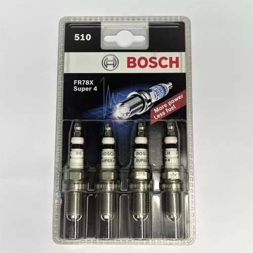 a lo largo Remo recoger Bujías Bosch Fr78x Super 4 Electrodos 4 Unidades