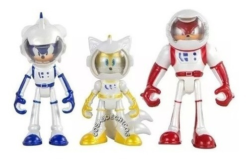 Figura Muñeco Set Sonic Boom Astronaut Sonic/knuckles/tails