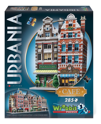 Wrebbit 3d Urbania Collection Café 3d Puzzle (285 Piezas) (w