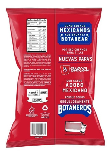 Papas Barcel Adobo Mex- Pikemex - Kg a $184