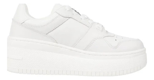 Tenis Retro Basket Tommy Hilfiger Blanco Mujer Original 