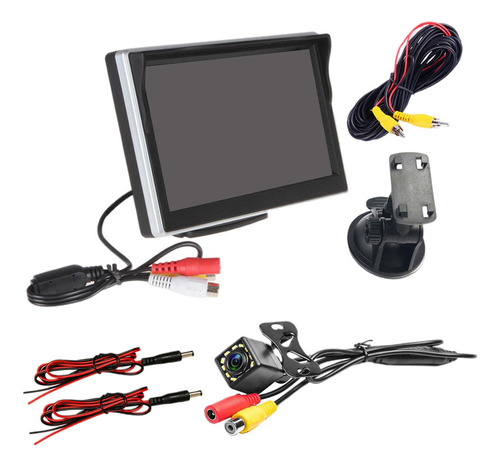 Cámara De Monitor De Coche De 5 Pulgadas Led, Ajuste