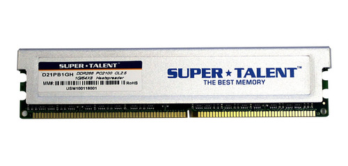 Memoria Ram 1gb Super Talent Ddr266 64x8 Cl2.5 16-channel (pc And Mac G5) D21pb1gh
