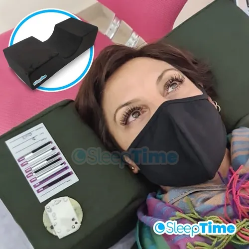 Almohada para poner pestañas hot sale