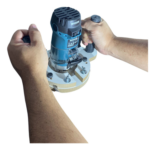 Adaptador Para Tupia Manual - Jig De Guia De Cortes Precisos
