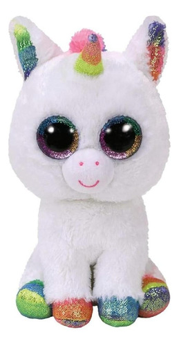 Ty Beanie Boos Pixy Unicornio Blanco