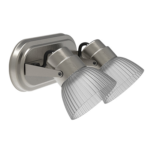 Aplique Baño Spot 2 Luces Oval Platil Apto Techo Pared E27