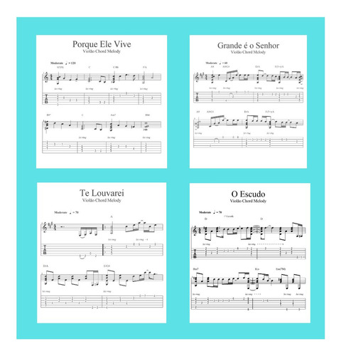 4 Hinos Fingerstyle Tablaturas Em Pdf Para Violão