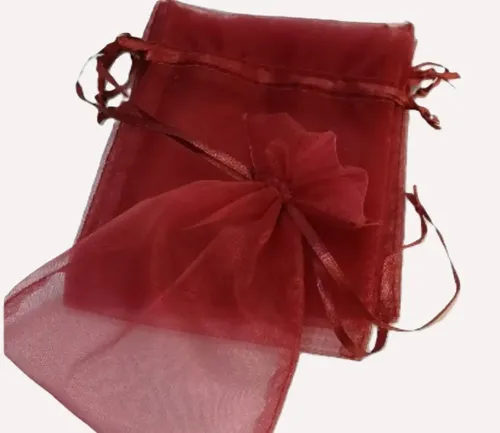 Lot De 100 Sachets Organza 7x9 Cm - Pochons Transparents à Cordon Pour Dragées, Bijoux, Cadeaux - Idéal Mariage, Noël, Anniversaire