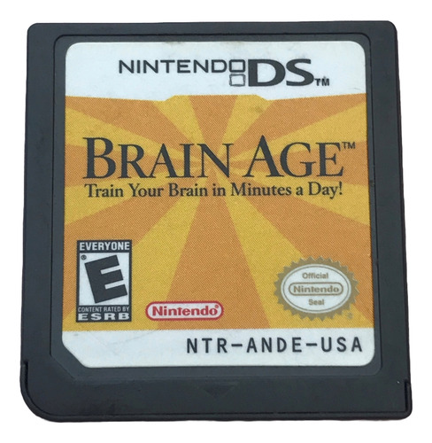 Brain Age Train Your Brain Juego Original Para Nintendo Ds (Usado)
