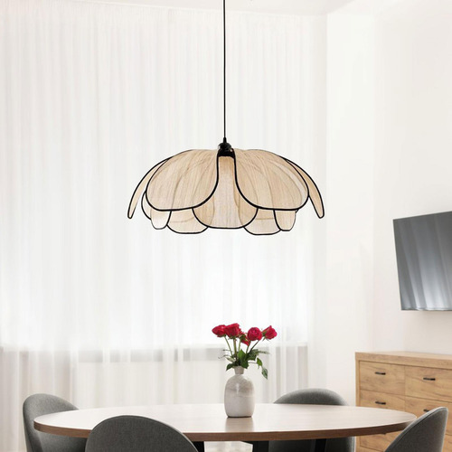 Boho Chandelier Flower Shaped Hanging Light For Kitchen 50cm
