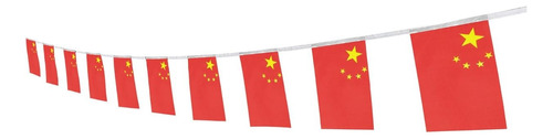 Banderas Rectangulares China 32 Banderines 21x14 Cm