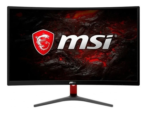 Imagen 1 de 5 de Monitor gamer curvo MSI Optix G24C led 23.6 " negro y rojo 100V/240V