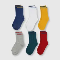 Comprar Medias De Niño 6 Pack Burdeo (23-37 Calzado) Colloky