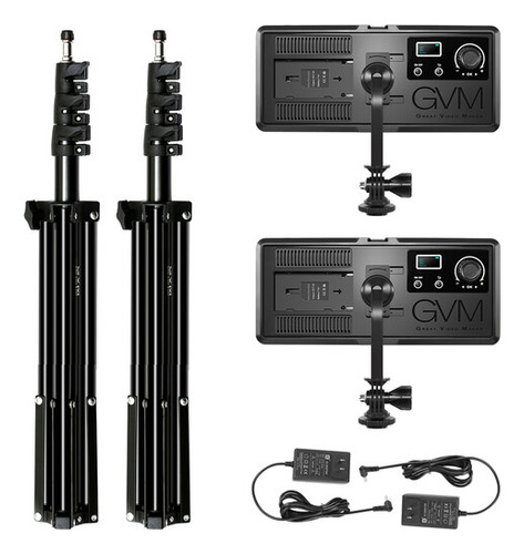 Kit Luces Gvm Rgb 20w +parantes +adaptador Corriente Factura