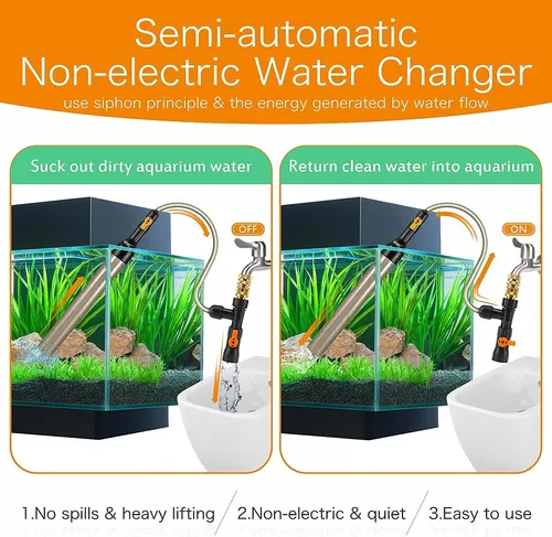 Hygger Upgrade Kit Cambiador De Agua Para Acuario, Limpia...