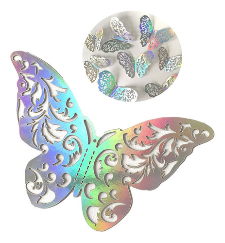 72 Pzs Mariposas Para Decoracion De Pared Artificiales 3d