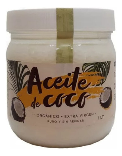 Aceite De Coco Organico Extra Virgen X1lt Oh Yeah