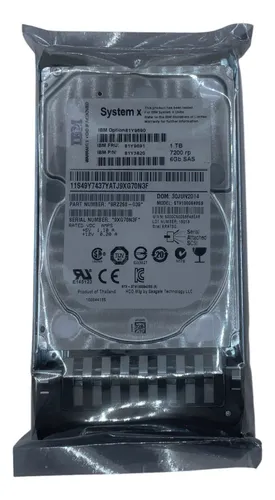 Hd Ibm 1tb 7.2k 6gb Sas 2.5 81y9691 81y3820 81y9690 | MercadoLivre