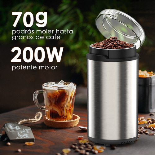 Molino De Café Y Especias 70g Acero Inoxidable