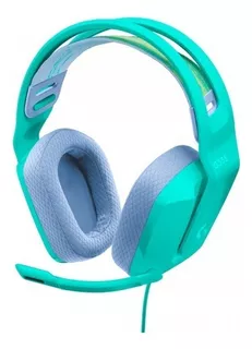 Audífonos over-ear Logitech G Series G335 981-000977, color verde menta.