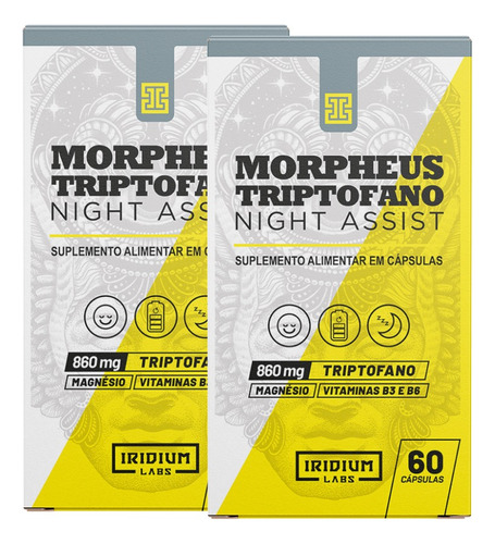 Kit 2x Morpheus L-triptofano 120 Comps - Suporte Ao Sono Sabor Sem Sabor