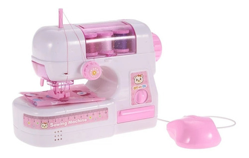 Maquina De Coser Juguete Rosada Para Niñas Luz Y Sonido Mini