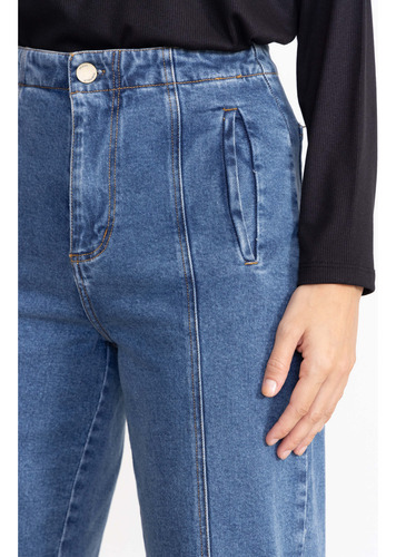 Jean Mom Con Costuras Yagmour Talle 30