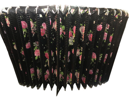 Acordeon 8 Baixos Minuano 8/21 Black Fole Floral Percaline