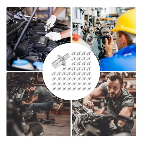100 Piezas De Remaches De Aleación De Aluminio Hammer Drive