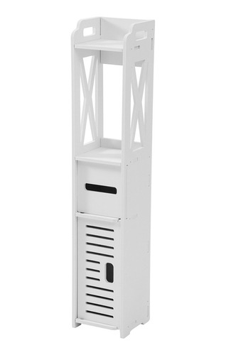 Mueble Columna De Baño Blanco 80 Cm De Altura (002)