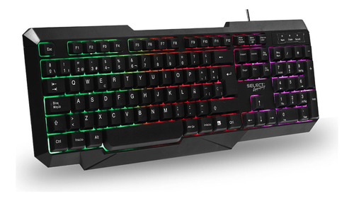 Teclado Gamer Alámbrico Mecánico Wardragon Rgb Select Gaming Color del teclado Negro Idioma Español Latinoamérica