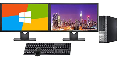 Dell Optiplex 7010 Pc, 2 X 24 Fhd Dell Monitores, Wireless K