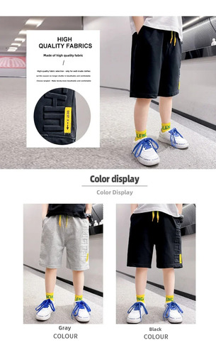Pantalones Cortos Transpirables De Algodón De Verano Para Ni