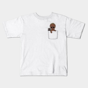 Remera Dragonfly Negra Y Blanca Groot Guardianes Col. A 7