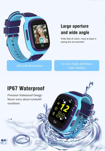Smartwatch Lt31 Niños 4g Gps Wifi Contra Agua Color Negro