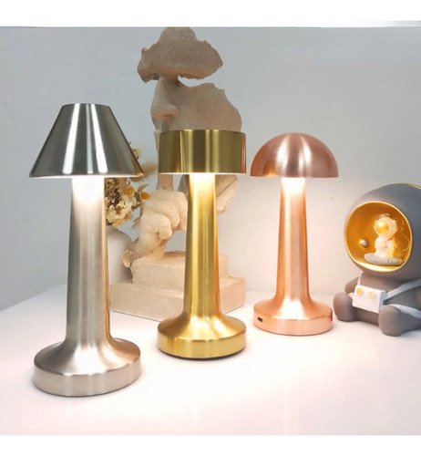 Toque Metal Led Candeeiro De Mesa Com Carregamento Usb