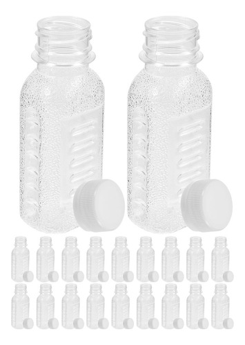 Botella De Jugo Transparente Desechable, 20 Unidades