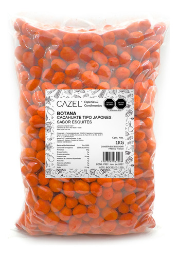 Cacahuate Tipo Hot Nut Sabor Esquites 1kg