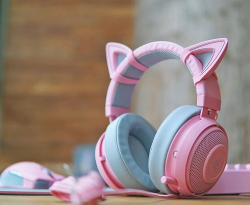 Razer Gatito Orejas Razer Kraken Auriculares Accesorio Kitty