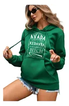 Comprar Sudadera Hoodie Mujer Con Capucha De Letra Moda Con Bolsillo