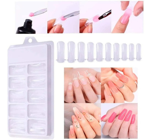 Set Accesorios De Uñas De Polygel Para Manicura Tips Pinzas
