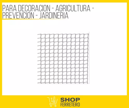 Cerramiento Plástico Malla Tejido 10x10 Balcón Jardín X 25mt