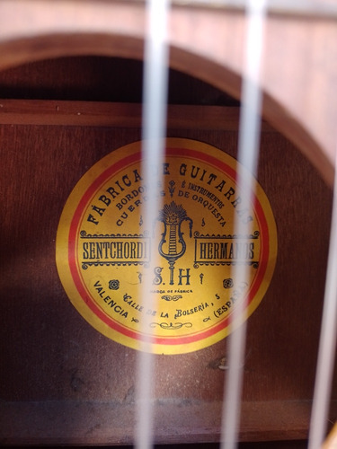 Imagen 2 de 9 de Guitarra Flamenca Española Antigua Sentchordi Hermanos