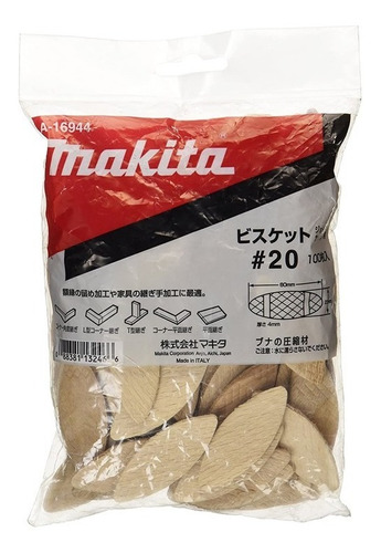 Galletas (tarugo Plano) Para Ensamble #20 A-16944 Makita